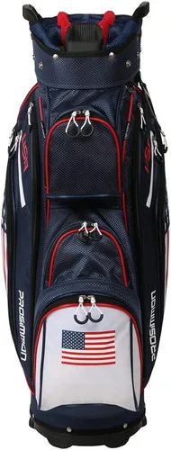 Vista 3 de Prosimmon Golf DRK - Bolsa para carrito de 14 vías, bandera de Estados Unidos