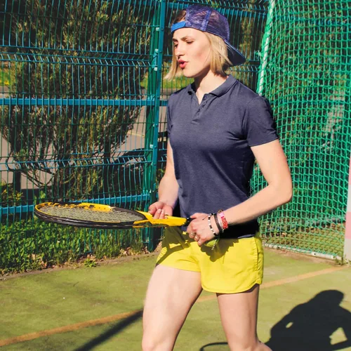 Vista 3 de Polo de golf para mujer, ligera, absorbe la humedad, manga corta, secado rápido, atlético, para tenis
