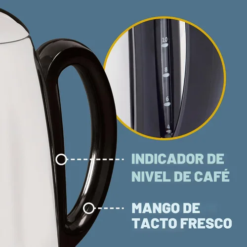 Vista 6 de Greenfield World Trade 54159 Cafetera eléctrica de 12 tazas de acero inoxidable., 1, Plateado