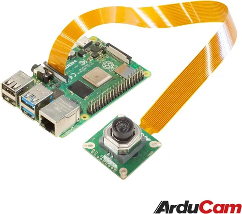 Vista 4 de Arducam para cámara Raspberry Pi HQ con lente de enfoque motorizado, módulo de cámara IMX477 de 12.3MP con lente M12 para Raspberry Pi 5, 4