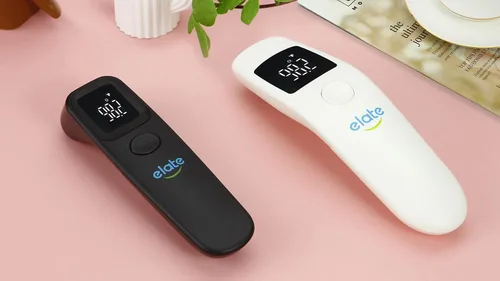 Vista 9 de Elate Termómetro de frente sin contacto de grado médico para adultos y niños, termómetro infrarrojo digital sin contacto para bebés/recién nacidos