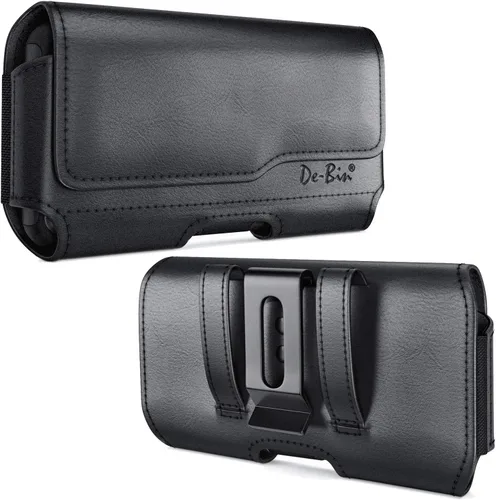 Vista 11 de DeBin Funda para Galaxy S25 S24 5G S23, S22, S21, S20, S10, S9, A10e, A01, Note 10, Funda para cinturón de teléfono celular Funda con clip