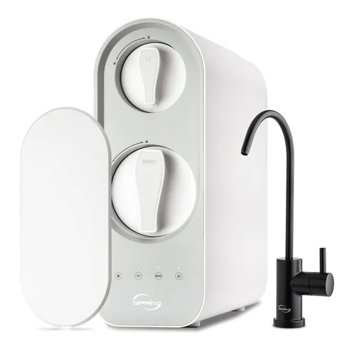 Vista 12 de iSpring RO600BN Sistema de ósmosis inversa sin tanque debajo del fregadero, sistema de ósmosis inversa de flujo rápido de 600 GPD, sistema de filtro