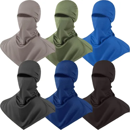 Vista 16 de Syhood 6 Pieces Balaclava Face Cover Breathable Long Neck Covers Summer Neck Protector for Men Sun Protection
