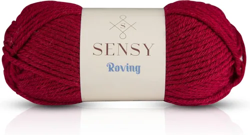 Vista 43 de Sensy Roving - Ovillo de lana multicolor, 3.5 onzas, 132 yardas, calibre 5, voluminoso (otoño)