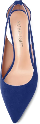 Vista 3 de Zapatos de tacón bajo para mujer, sin cordones, con puntera puntiaguda, de 2.0 in