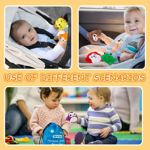 Vista 9 de teytoy Bolsitas Sensoriales para Niños Paquete de 10, Bolsitas Sensoriales con Textura, Juguetes Sensoriales para Autismo, Juguetes Sensoriales