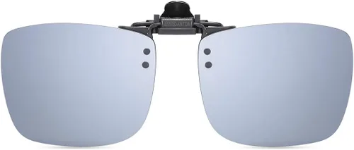 Vista 22 de Gafas de sol polarizadas con clip de metal abatibles y sin montura para gafas graduadas Negro