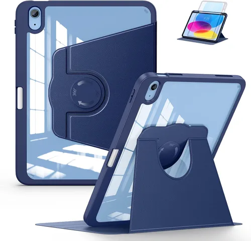 Vista 13 de Soke Funda giratoria para iPad (A16) de 11ª generación 2025, iPad de 10ª Lila Púrpura