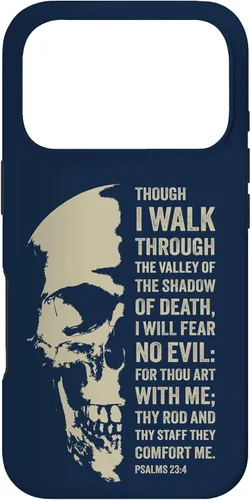 Vista 30 de Psalms 23:4 Though I Walk Through The Valley - Funda bíblica cristiana para iPhone 16