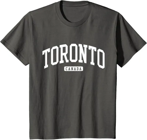 Vista 72 de Camiseta estilo universitario de Toronto Canada, Negro