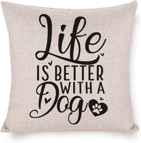 Vista 9 de Fundas de almohada decorativas de lino que tal vez jurar ayuden a la decoración de la casa de campo, funda de cojín para el hogar, sala de estar
