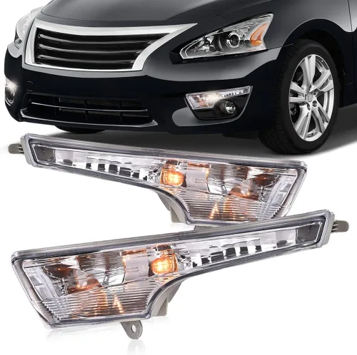 Vista 2 de G-PLUS Luces direccionales con bombillas para el lado del conductor y del pasajero compatibles con Nissan Altima Base 2013-2017, compatible