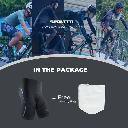 Vista 4 de Pantalones cortos de ciclismo acolchados para hombre