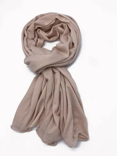 Vista 4 de Bufandas de hiyab de jersey para mujer, bufanda para la cabeza, envoltura musulmana para la cabeza Beige
