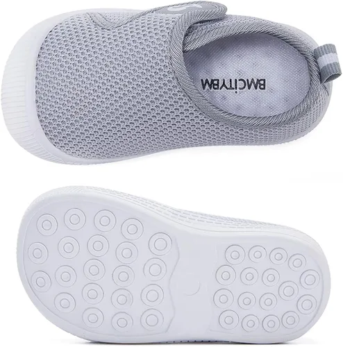 Vista 3 de BMCiTYBM Zapatos para bebé niño y niña, zapatos transpirables para caminar, ligeros, antideslizantes, 6, 9, 12, 18, 24 meses