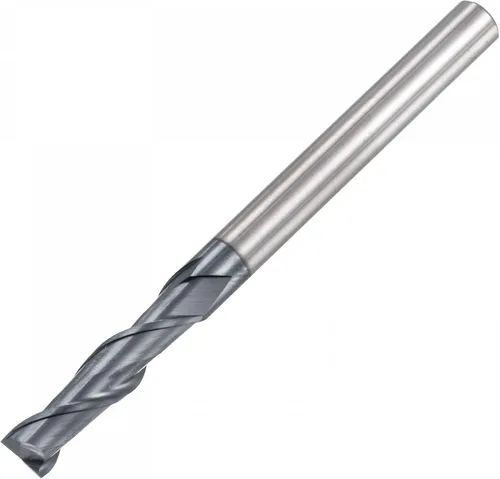 Vista 18 de uxcell Fresa de extremo de nariz cuadrada, punta de 0.039 in de diámetro de carburo sólido recubierto AlTiN Fresa CNC Fresa de 2 flautas en espiral