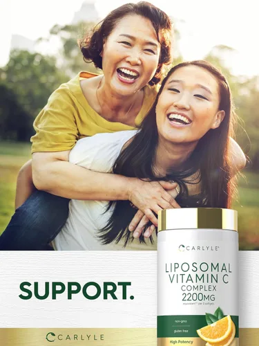 Vista 10 de Carlyle Vitamina C liposomal 2200mg 90 cápsulas blandas