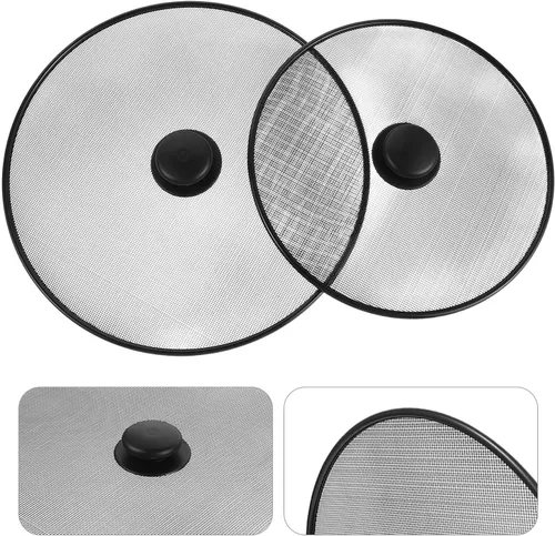 Vista 9 de Stainless Steel Splatter Screen 2pcs 29cm 25cm
