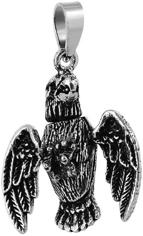 Vista 2 de Joya Avenue 925plata esterlina 0.8x 1inch Eagle with moving extremidades colgante