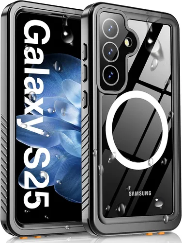 Vista 10 de Oneagle Funda impermeable para Samsung Galaxy S25 Ultra [compatible con MagSafe], [protector de pantalla integrado y protector de lente]