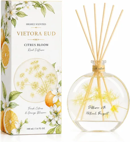 Vista 35 de Bamboo Reed Diffuser, 3.34 Fl Oz Esencial de bambú