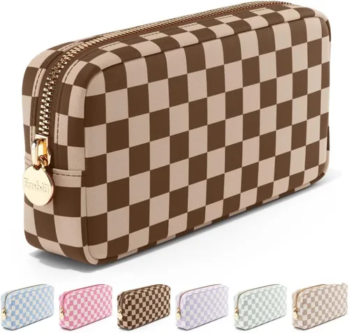Vista 42 de Bolsa de Maquillaje de Viaje Embla Bolsa de Artículos de Aseo de Viaje, Negro, Mini, Mini