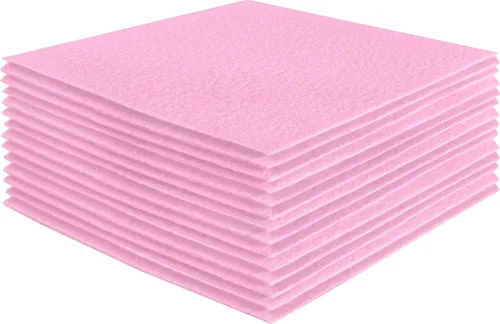 Vista 249 de FabricLA Hojas de fieltro acrílico para manualidades, cuadrados de fieltro precortados suaves de 4 x 4 pulgadas (3.9 in x 3.9 in), utiliza hojas