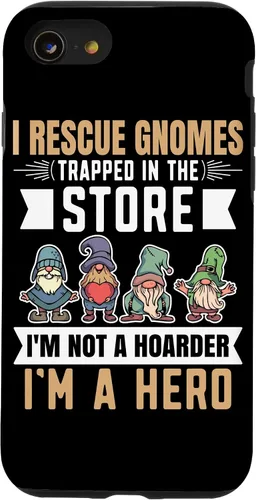 Vista 18 de Garden Lover I Rescue Gnomes Not A Hoarder A Hero Gardener Case for iPhone 17