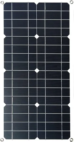 Vista 9 de Generador solar de 24 W, panel solar portátil de 5 V/1.7 A, cargador de energía monocristalino USB de módulo fotovoltaico monocristalino, panel Con