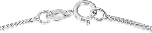 Vista 3 de CHOW SANG SANG Collar de cadena de oro macizo blanco de 18 quilates para mujer 88642N Metal no conocido