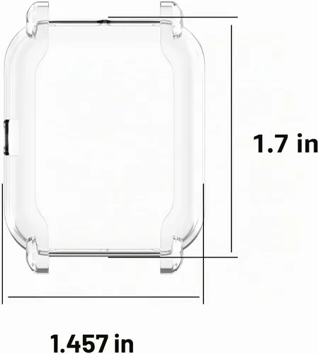 Vista 5 de Juego de 3 fundas protectoras de pantalla compatibles con Amazfit GTS 4 Mini/Bip U Pro/Bip S/Bip Lite/Bip 1S Watch, TPU de color suave a prueba