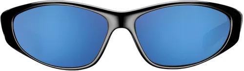 Vista 6 de Flying Fisherman Fluke Jr - Lentes de sol polarizados con bloqueador UV AcuTint para pesca y deportes al aire libre, espejo negroazul humo, pequeño