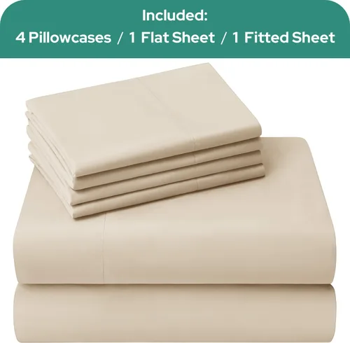Vista 18 de HOMEIDEAS Sábanas de cama tamaño completo – Juego de 6 piezas (azul aguamarina) – Sábanas de ropa de cama de microfibra cepillada extra suave