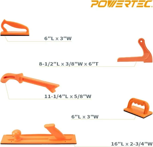 Vista 6 de POWERTEC Kit de seguridad 71718V con tabla de plumas de lujo para uso en sierras de mesa, mesas de enrutador, juntas y sierras de cinta, 1 juego