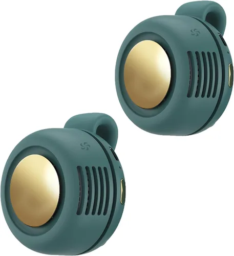 Vista 9 de Ventilador portátil con clip, ventilador personal mini ventilador Paquete de 1 (A-naranja)