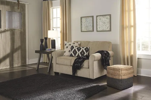 Vista 7 de Signature Design by Ashley Sweed Valley Farmhouse - Puf trenzado de yute, 17.5 x 20.25 pulgadas, natural y negro