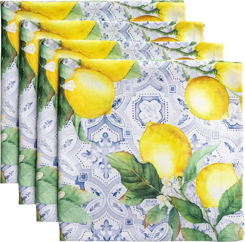 Vista 50 de Maison d' Hermine Juego de 4 servilletas de tela 100% algodón, suaves y duraderas, servilletas cuadradas reutilizables para uso diario, lavables
