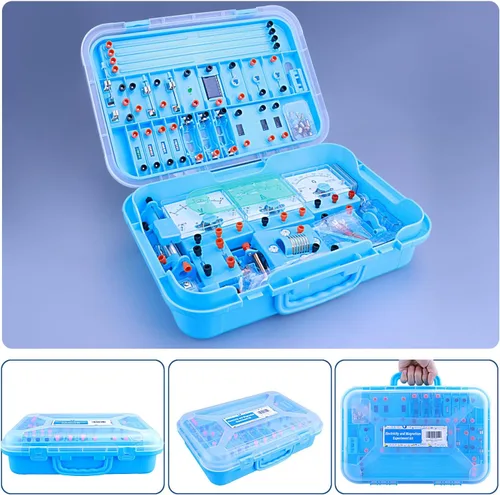 Vista 2 de Physics Labs Circuito de Descubrimiento de Electricidad Básica y Kit de Experimentos de Magnetismo para Estudiantes de Secundaria, Kits STEM