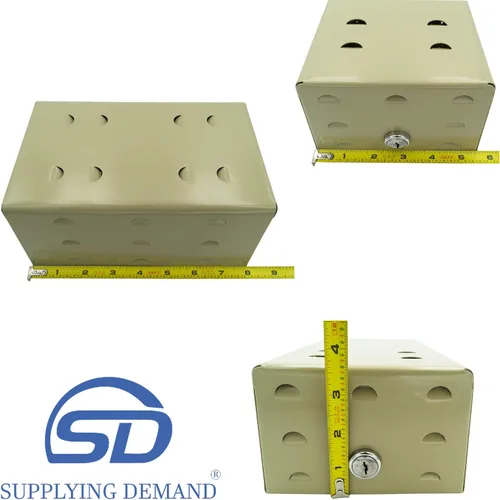 Vista 2 de Supplying Demand BTG-UWM - Protector de termostato de acero HVAC Dimensiones internas 6-3/4 x 4-1/2 x 3-9/16 pulgadas
