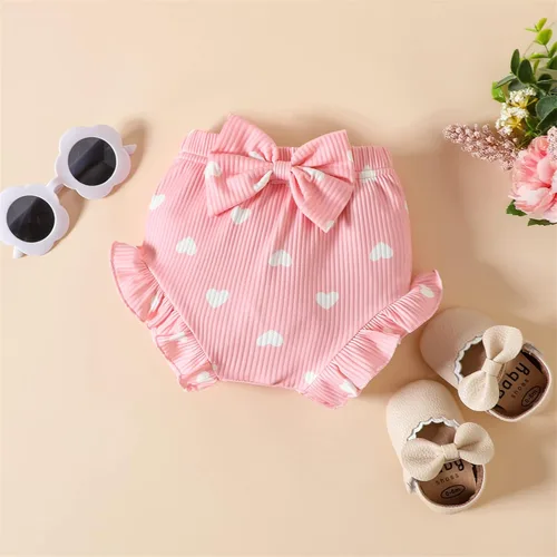 Vista 6 de PATPAT Conjunto de 3 piezas de ropa para bebé niña recién nacida con volantes y diadema
