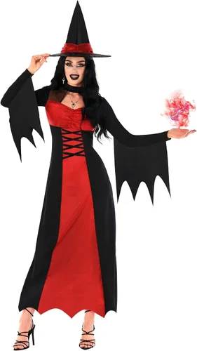 Vista 7 de Morph Disfraces de bruja para mujer, disfraces de bruja para adultos, traje de bruja para adultos, disfraces de Halloween para mujeres adultas