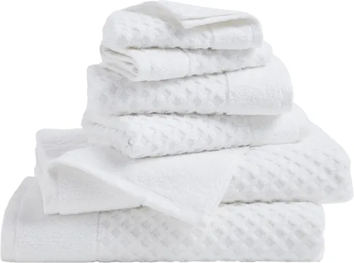 Vista 29 de Great Bay Home - Toallas de mano 100% algodón blanco, 6 toallas de baño suaves para manos, altamente absorbentes y de secado rápido, colección 01