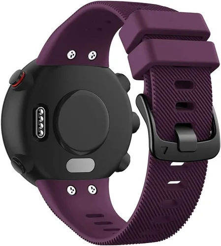Vista 16 de REYDA Correa de silicona compatible con Garmin Swim 2/Forerunner 45, suave, flexible, transpirable, correa de reloj de silicona deportiva