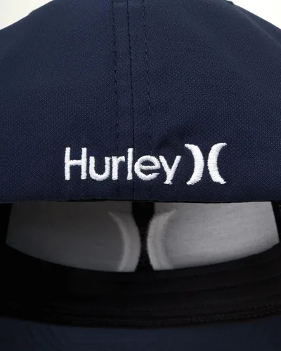 Vista 4 de Hurley Gorra de camionero para hombre, transpirable, absorbe la humedad, gorra ajustada H2O Dri Flexfit - Sombreros de camionero para hombre