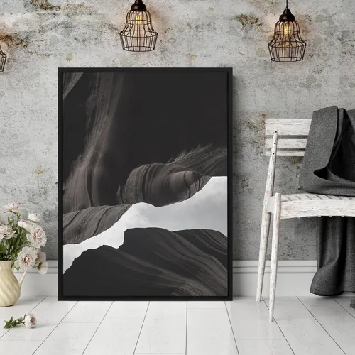 Vista 3 de PIXY CANVAS Marco Flotante de 12 x 16 pulgadas para Pinturas en Lienzo de 1-1/2 (1.5) Pulgadas de Profundidad/Impresiones en Lienzo/Paneles de Negro