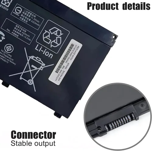 Vista 4 de Reemplazo de batería de 52.5Wh SR03XL L08855-855 para Hp Pavilion 15-CX 15-cx0xxx 15-cx0058wm 15-cx0056wm Envy X360 15-CN 15-CP 17-BW 15-cx0xxx