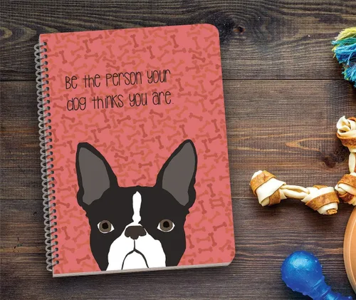 Vista 2 de Boston Terrier Notebook for Dog Lovers - A Great Gift for Dog Owners and Pet Lovers! For Dog Moms, Inspirational Notebook For Women, Animal