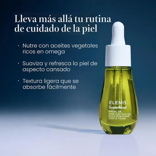 Vista 3 de Aceite facial de superalimentos ELEMIS - Suero nutritivo rico en antioxidantes, elixir ligero para la piel que mejora la luminosidad, potenciador