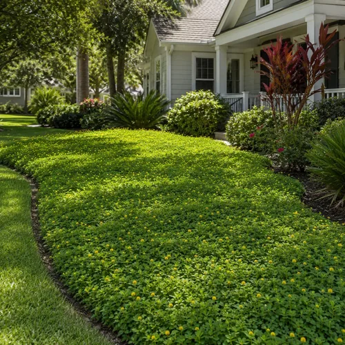 Vista 4 de Hierba ornamental de maní - 20 plantas vivas completamente enraizadas - Arachis Glabrata